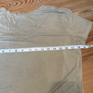 Anthropologie POL Distressed‎ V-Neck Tee Sz LG Tan Stretchy Long Lightweight thumbnail 6