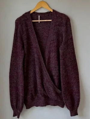 Free People Wool Blend Karina Ballerina Wrap Sweater thumbnail 1