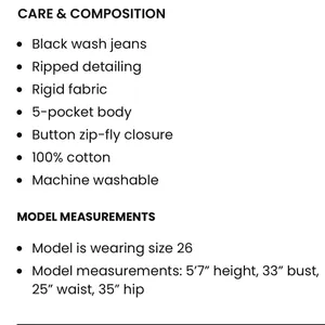 PacSun Black Distressed Boyfriend Jeans thumbnail 4