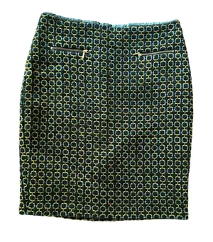 Vintage Beth Bowley Pencil Skirt Sz‎ 6 Tweed Wool Blend thumbnail 1