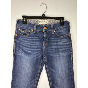 Ariat R.E.A.L Octavia Straight Jeans Women's Size 29S Short Blue Denim Western thumbnail 2