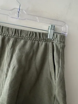 Aerie Olive Green Cozy Fleece Shorts thumbnail 2