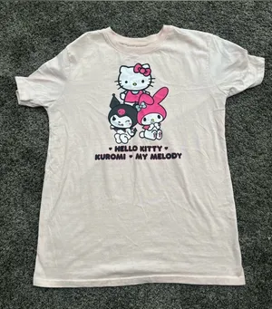 Hello Kitty Light Pink Tee Shirt Size M 0468 thumbnail 1
