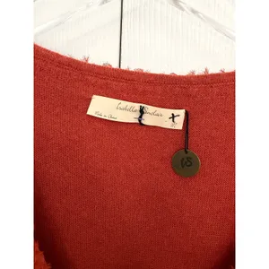 Isabella Sinclair Anthropologie Jacinth Orange Wool Blend Sweater Dress Retro thumbnail 4