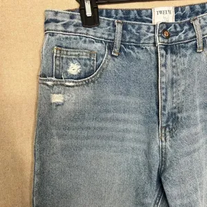 Twelve by OnTwelfth Women's Distressed Blue Jeans Size 29 High Rise thumbnail 5