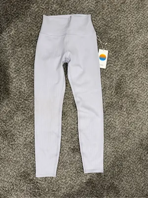 Vuori Rib Inversion Legging - Lavender Ice - XS thumbnail 3