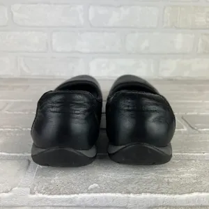 L.L. Bean Ballet Flats Shoes Womens 8 Black Leather Round Toe Slip On Sneakerina thumbnail 4
