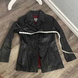Wilsons Leather ,Genuine Leather Jacket XS – Classic Black, Excellent Condition thumbnail 10