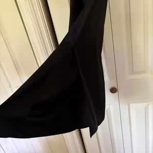 Sage the Label Black Satin Formal Sleeveless Slip Midi Dress Size Small thumbnail 4
