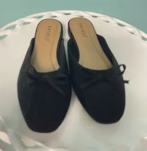 Women's Bamboo Black Print Sequence Size 5.5‎ New S-314 thumbnail 1