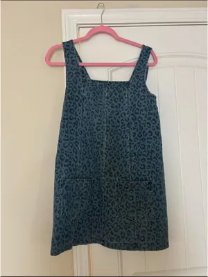 Le Lis Cheetah Denim Dress thumbnail 2