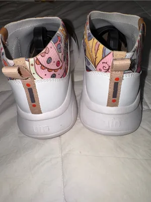UIN Pink, Yellow & Blue Slip-On Paisley Chunky Sneakers thumbnail 2