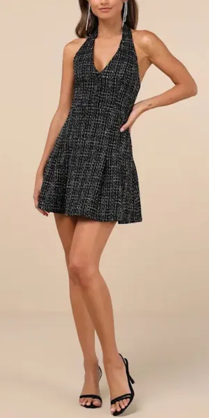 NWT Lulus black mini dress thumbnail 1
