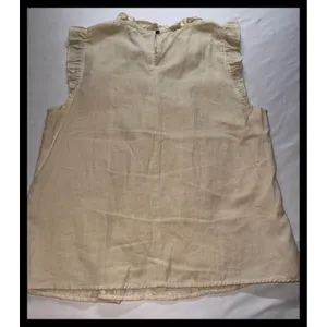 Hem & Thread Top Womens Large Cream Ruffle Eyelet‎ Sleeveless Boho thumbnail 6
