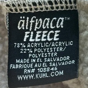 Kuhl Alfpaca Fleece‎ 1/4 zip Pullover Sweater Oatmeal Beige Womens Small Fitted thumbnail 9