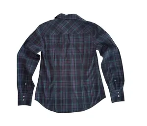 J. Crew Club Collar Perfect Shirt in Black Watch Plaid thumbnail 5