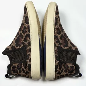 Rothy’s The Chelsea Wildcat Cheetah Print High Top Shoes S-510 Sz 8 thumbnail 6