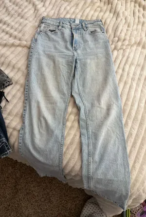 High waste vintage straight Blue Size 2 thumbnail 1