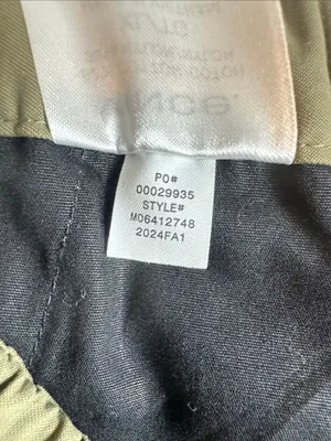 Vince Cotton Blend Parachute utility cropped Pants in olive-Khaki Size: XL thumbnail 8