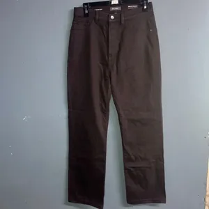 DL1961 ultimate knit Emilie Straight-Leg ultra high rise vintage 31” dark cocoa thumbnail 2