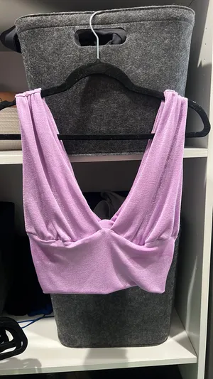 Boutique Purple Crop Top thumbnail 1