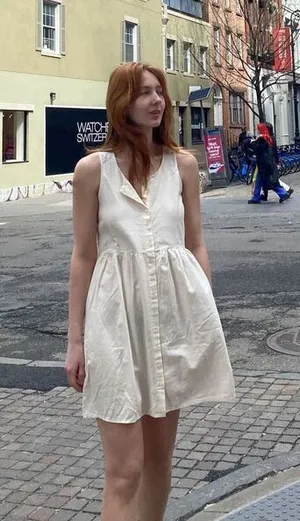 ✨Brandy Melville Arabella Cotton One Size Off White Dress✨ thumbnail 1