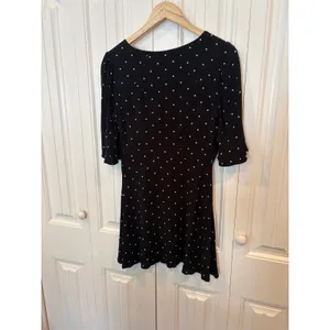 Free People Black And White Polka Dot‎ Dress Size 6 thumbnail 2