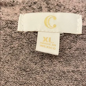 NWOT Charming Charlie Taupe Open Front Cardigan thumbnail 2