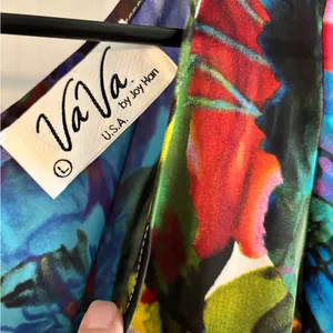 Vava by Joy Han Bright Multicolor Floral Print Romper thumbnail 5