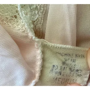 Vintage Faux Wrap Nightgown Pink Size M thumbnail 7