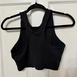 QUINCE Black Ultra-Form High-Neck Cropped‎ Tank Size Small thumbnail 4