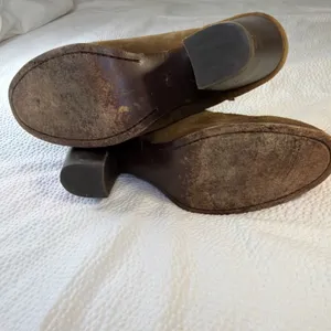 Frye Margaret Bootie Brown Suede Block Heeled Shootie Shoes Womens Size 8 thumbnail 5