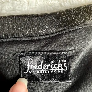 Fredericks of Hollywood Womens Small Black Gold One Shoulder Ruched Mini Dress thumbnail 2