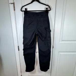 Abercrombie & Fitch Cargo Pants 27 4 Black Utility Y2K Streetwear Stretch thumbnail 2