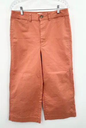 Madewell Slim Emmett Wide Leg‎ Crop Jeans Peach Size 30 Women's thumbnail 1