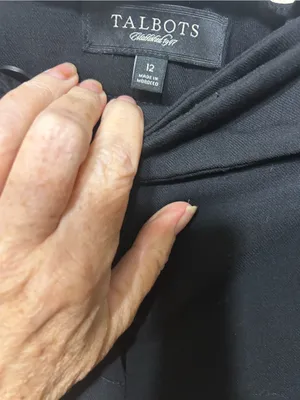 Talbots Men's Black Tailored Dress Pants thumbnail 2