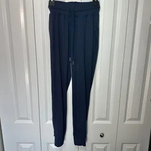 Lululemon Joggers Womens 4 Blue High Rise Activewear Lounge Yoga Pilates Comfort thumbnail 2