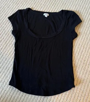 Garage Scoop Black Neck Top thumbnail 1