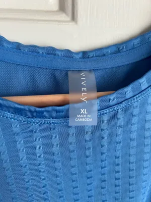 Baby Blue Tank Vivley Size XL thumbnail 4