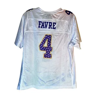 NFL Minnesota Vikings Brett Favre Reebok Women's XL White Jersey thumbnail 2
