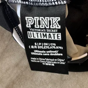 Victoria’s Secret Pink Sports Bra Sz Small Activewear Loungewear Cropped Gym thumbnail 8