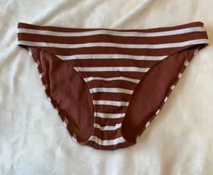 Aerie stripped bikini bottoms nwt thumbnail 1