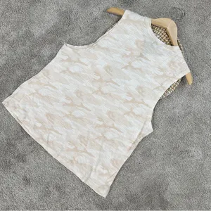 Vuori Women’s Sunset Tank Top Sleeveless Pima Cotton Slub in Bisque Camo XL thumbnail 6