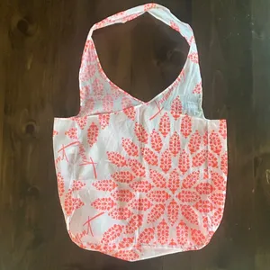 Free People Movement Tote Bag White Coral Floral Block Print Logo Sustainable thumbnail 3