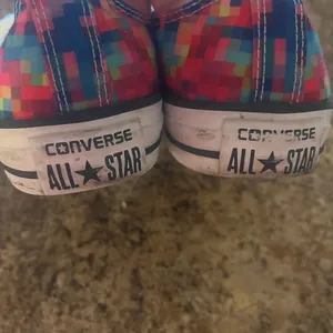 Converse pixels, multicolor‎ sneakers women’s size 8, men’s size 6 thumbnail 2