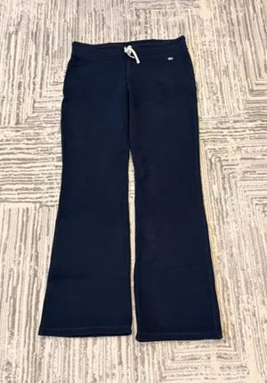 NEW Polo Jeans Co. women's small navy fleece lined wide-leg sweatpants MSRP $75 thumbnail 1