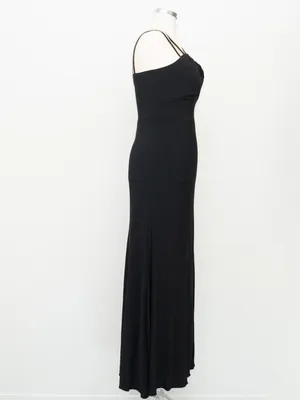XSCAPE - Asymmetric‎ Rhinestone Strap Gown thumbnail 6