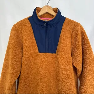 St. John’s Bay Sherpa Pullover Sweater‎ Womens Size XL Roasted Pecan 1/4 Zip thumbnail 3
