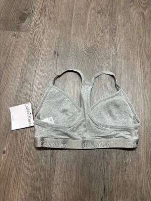 Calvin Klein Gray Racerback Bra thumbnail 6