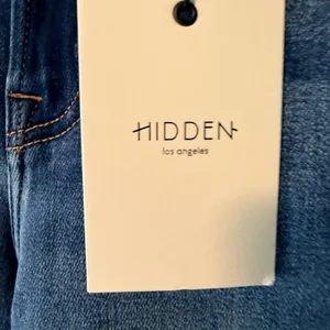 Hidden Jeans Tracey High Rise Straight‎ Leg Distressed Blue Denim Jeans Size 27 thumbnail 8